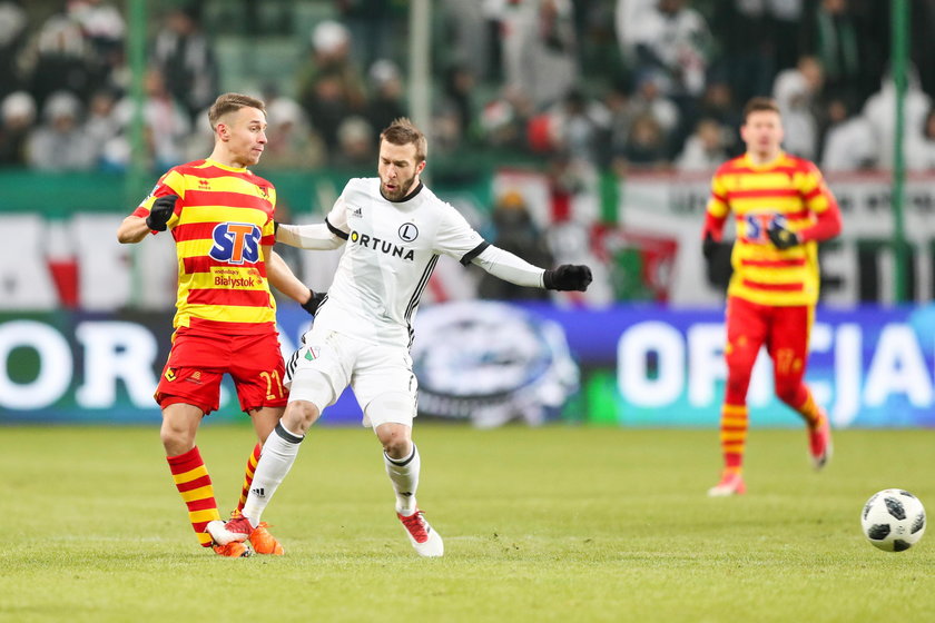 Pilka nozna. Ekstraklasa. Legia Warszawa - Jagiellonia Bialystok. 27.02.2018