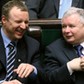 Jacek Kurski i Jarosław Kaczyński w Sejmie. Zdjęcie z 2008 r.