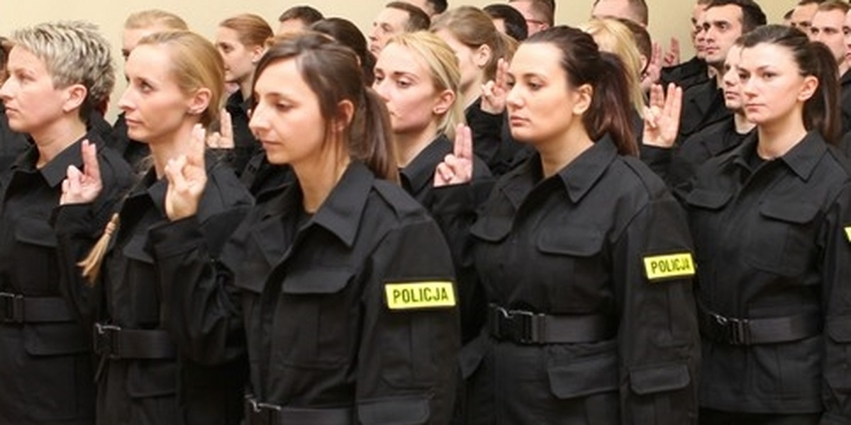 Ślubowanie policjantów