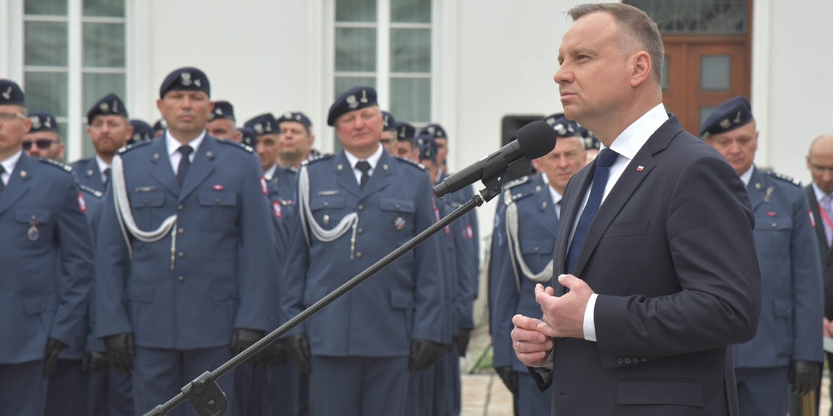 Uroczyste obchody święta SOP w Belwederze. 