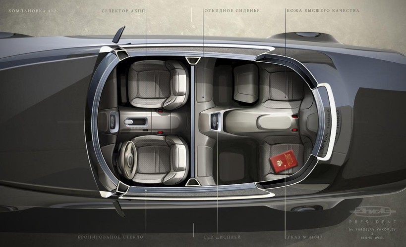 Projekt nowej limuzyny przeznaczonej dla prezydenta Rosji