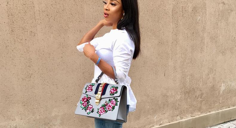 Toke Makinwa sports Gucci must haves