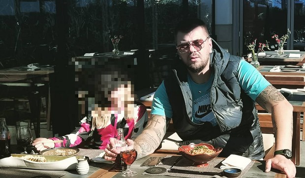 Marko Janjušević Janjuš sa ćerkicom Krunom