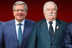 Frasyniuk, Wałęsa, Kwaśniewski, Komorowski