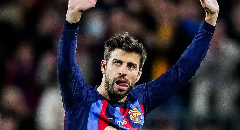 Gerard Piqué was in tears as he said goodbye to the Camp Nou