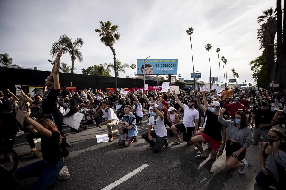 Protesty w USA. Hollywood, 1 czerwca