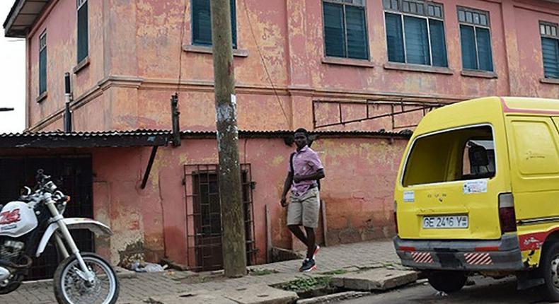 The exterior of the fake embassy in Accra, Ghana.