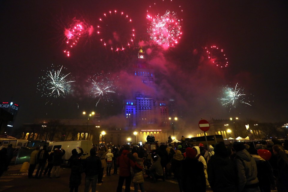 WARSZAWA WOŚP ŚWIATEŁKO DO NIEBA