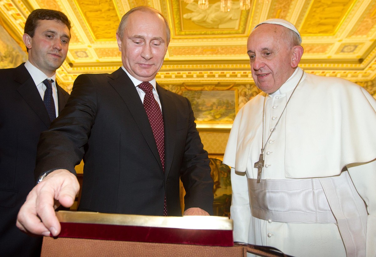 Władimir Putin i papież Franciszek
