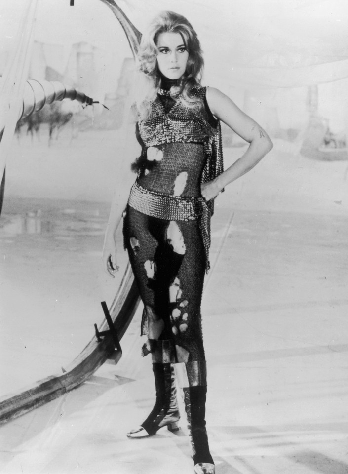 Jane Fonda w 1967 r. na planie "Barbarelli"