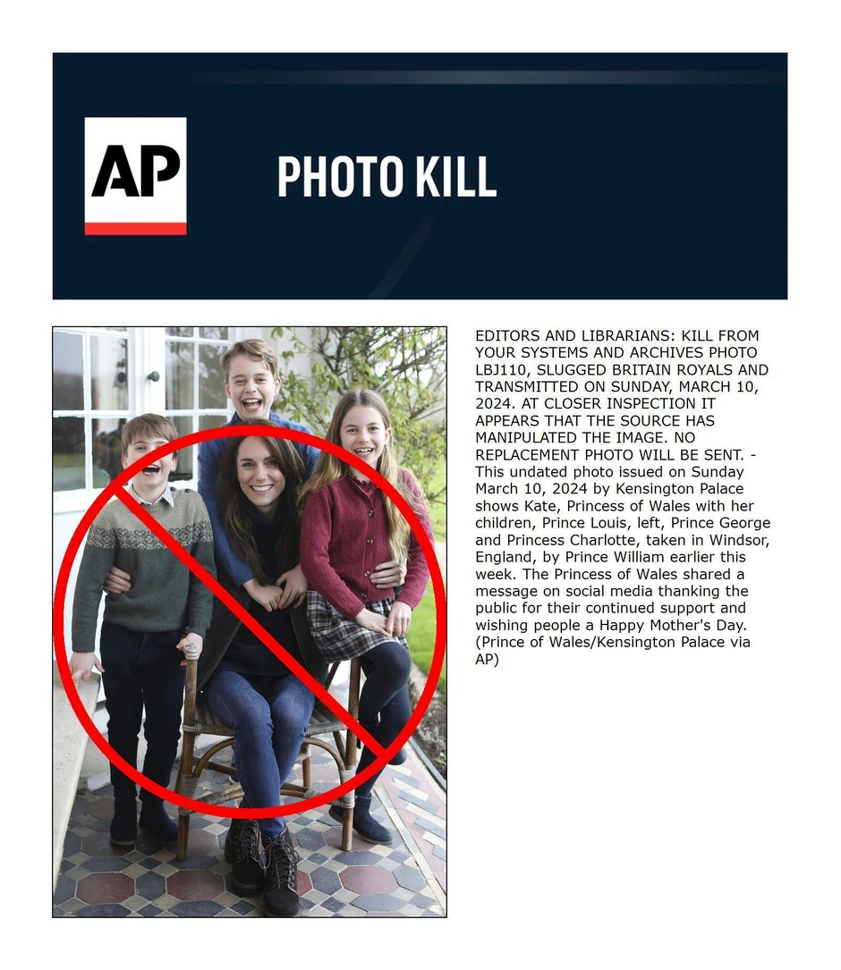 Agencija AP povukla je manipulisanu fotografiju