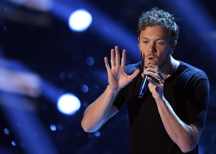 Dan Reynolds i Imagine Dragons na Sanremo Italian Song Festival 2015