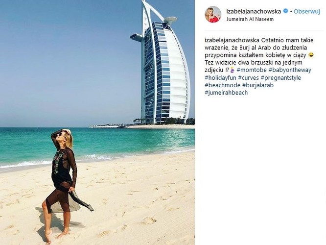 Izabela Janachowska w Dubaju