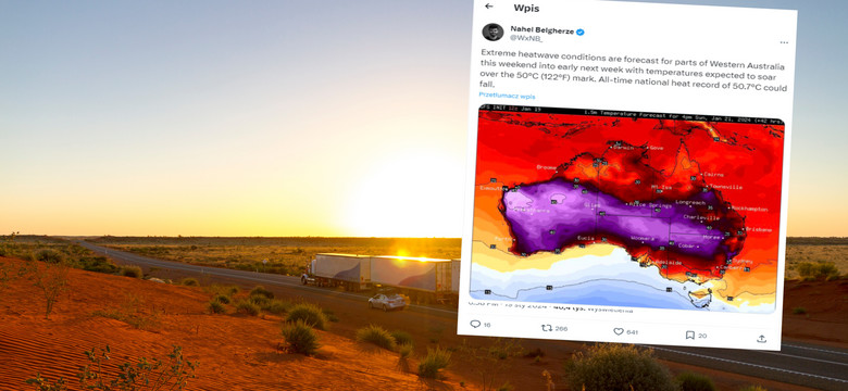 Australia w szponach piekielnego żaru. Rekord ciepła poważnie zagrożony
