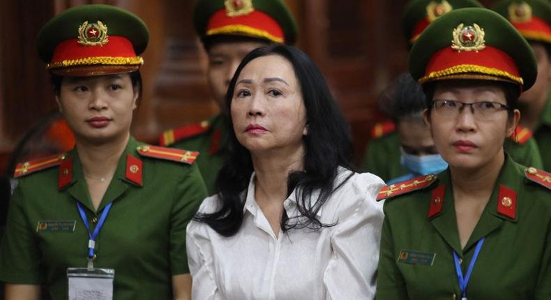 Vietnamese property tycoon Truong My Lan in court in Ho Chi Minh City on April 11, 2024.STR/AFP via Getty Images
