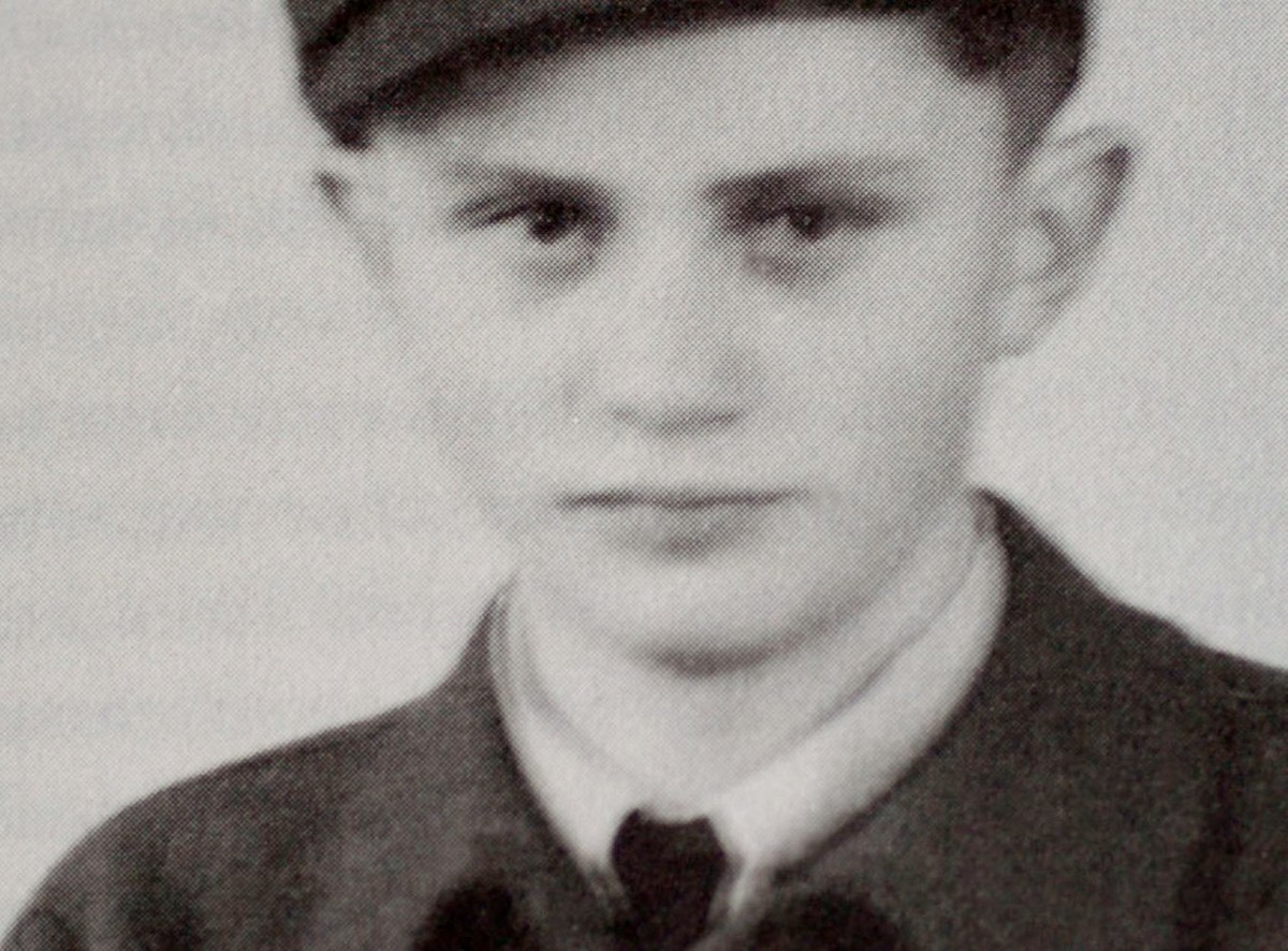 16-letni Joseph Ratzinger w mundurze rekruta.