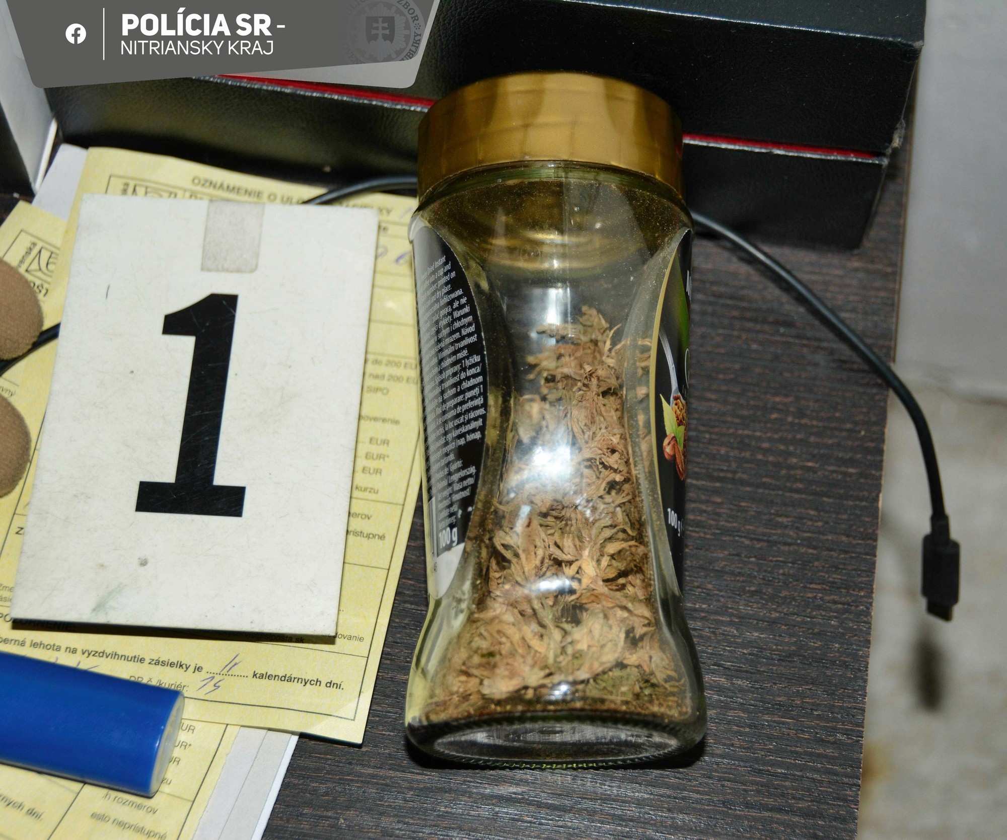 Polícia zadržala drogového dílera. 