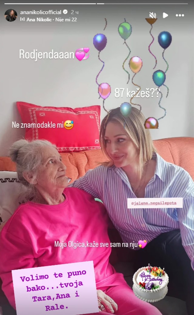 Sestra Ane Nikolić sa bakom