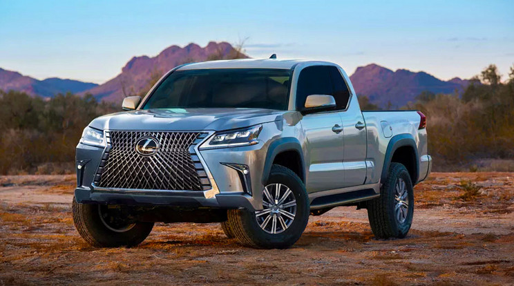 Egy spanyol autós szaklap grafikusa készítette el a platós Lexus látványtervét, aminek alapját egy Toyota Tacoma jelentette