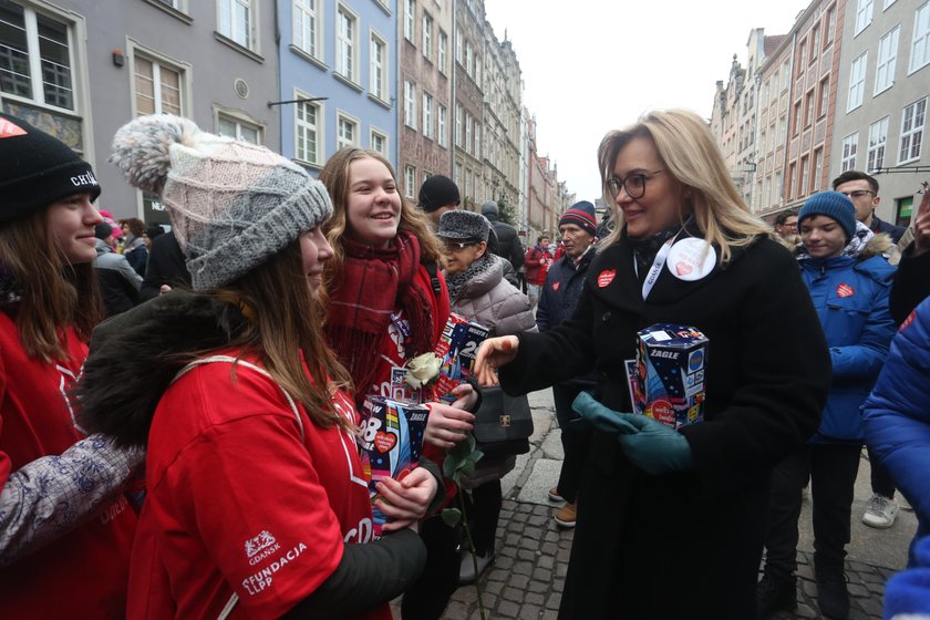 Magdalena Adamowicz kwestuje w Gdańsku. Towarzyszy jej Małgorzata Kidawa-Błońska