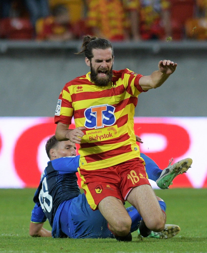 Pilka nozna. Ekstraklasa. Jagiellonia BIalystok - Piast Gliwice. 26.08.2017