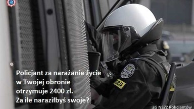 "Kto chce nadstawiać łba za 2400 zł?" Mocna kampania związkowców z policji