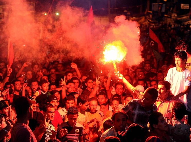 Tłumy Libijczyków wiwatują na wieść o pojmaniu syna Kadafiego