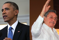 Barack Obama i Raul Castro