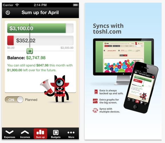 Korzystanie z aplikacji sprowadza się do określenia naszych przychodów i maksymalnego budżetu na dany miesiąc oraz zapisywania wydatków. Samodzielnie określamy ich nazwy, tworząc w ten sposób chmurę spersonalizowanych tagów. Te ostatnie można w każdej chwili edytować, zmieniając ceny produktów bądź opis. Program pozwala wybrać okres, na podstawie którego ma się odbywać kontrola naszego budżetu (np. ostatni miesiąc, kwartał, rok), a także ustalić w jakiej walucie mają być rozliczane wydatki.