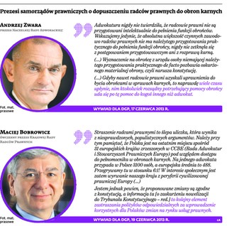 Przepisy o radcach prawnych w roli obrońcy trafią do Trybunału Konstytucyjnego