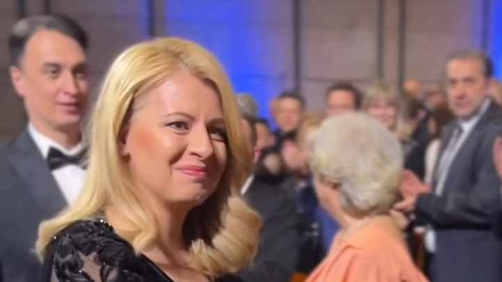 Čaputová na odovzdávaní cien Slnko v sieti za rok 2023.