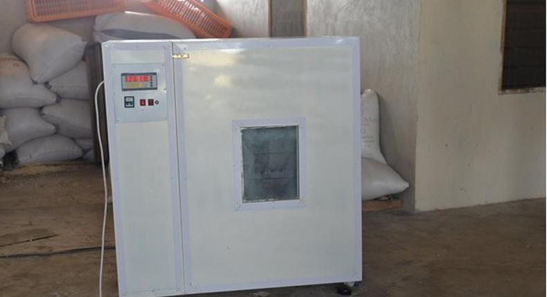 Incubator made by Ghanaian TA