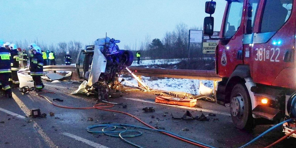 Tragiczny wypadek na Podkarpaciu. Policjant zginął w drodze do pracy