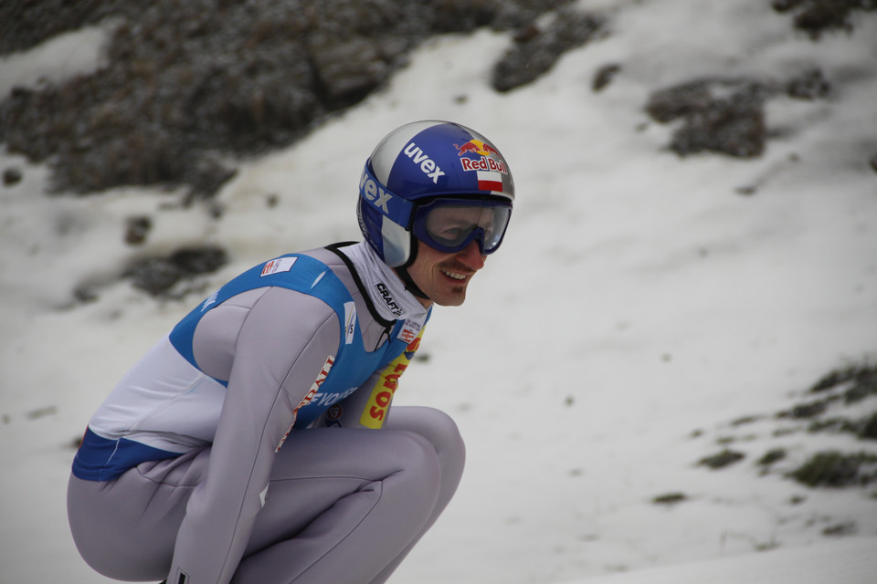 Trening Adama Małysza w Wiśle