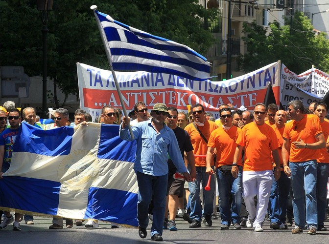 Wielkie demonstracje w Atenach