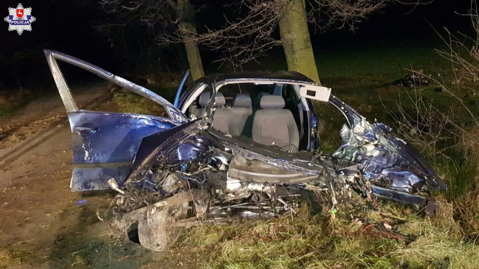 Wypadek mieszkańca Ryk, fot. lubelska.policja.gov.pl