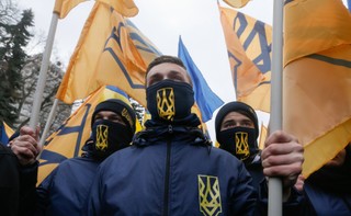 Ukraina: Ulicami Kijowa przeszedł doroczny marsz chwały UPA