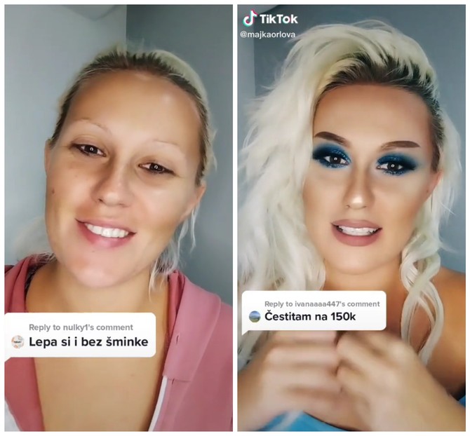 Aleksandra bez i sa šmnikom