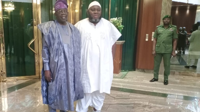 President Bola Tinubu and Asari Dokubo. [NTA]
