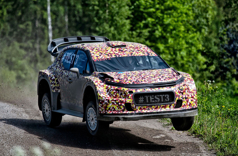 Citroen C3 WRC podczas testów w Finlandii