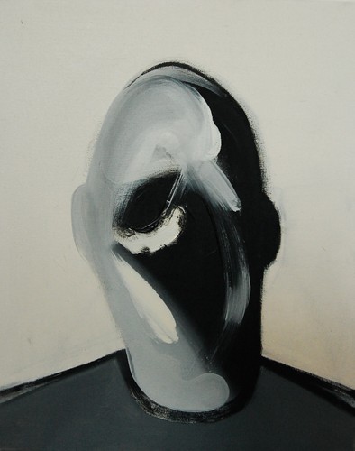 'Szkice do portretu 35', Cezary Bednarczyk, olej na płótnie, 50x40 cm