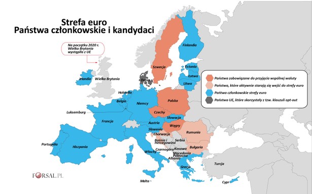 Wspólna waluta wciąż kusi. Chorwacja i Bułgaria wchodzą do przedsionka strefy euro