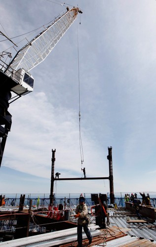 One World Trade Center w budowie