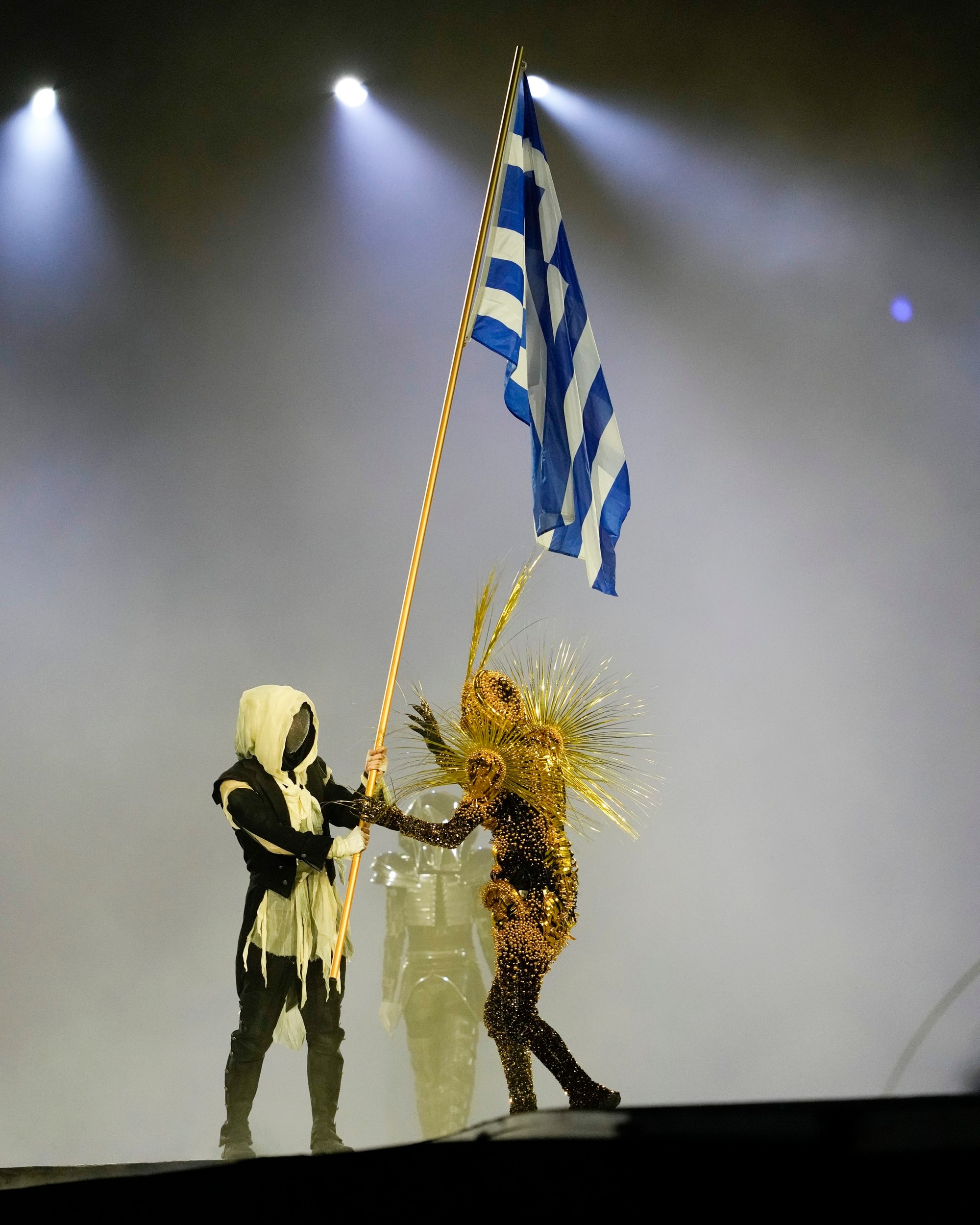 Záverečný ceremoniál LOH v Paríži na Stade de France.