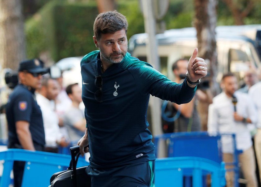 Champions League - Tottenham Hotspur Arrive In Madrid