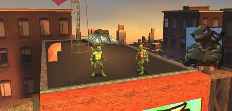 Screen z gry "TMNT Wojownicze Żółwie Ninja"