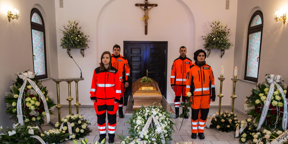 pogrzeb ratownika który zginął tragicznie w Puszczykowie