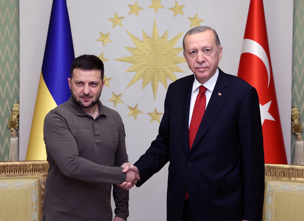 Wołodymyr Zełenski i Recep Tayyip Erdogan