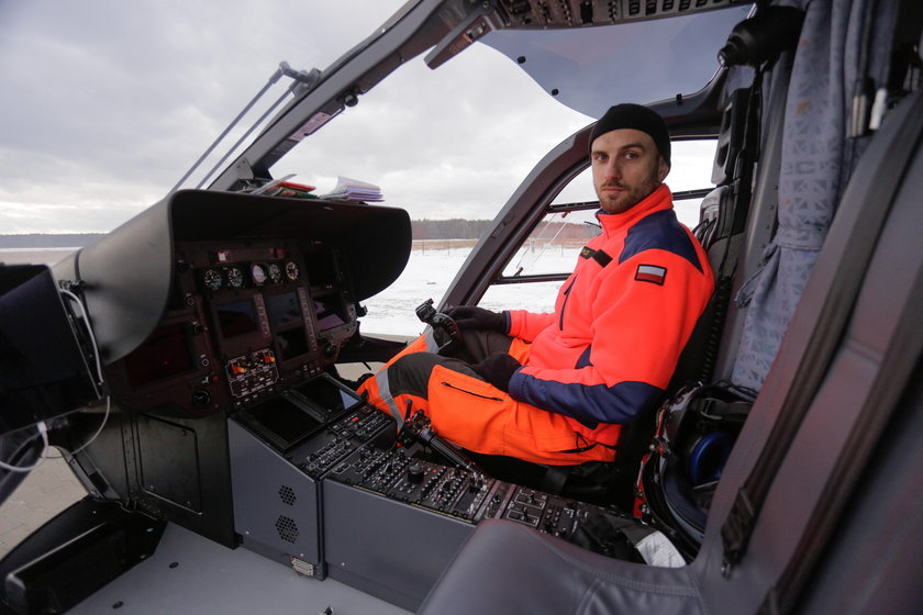 Michał Smaga (34 l.), pilot śmigłowca LPR