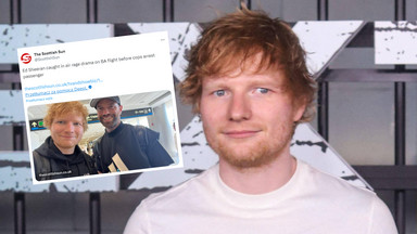 Skandaliczne odgłosy w samolocie, którym leciał Ed Sheeran. Interwencja służb